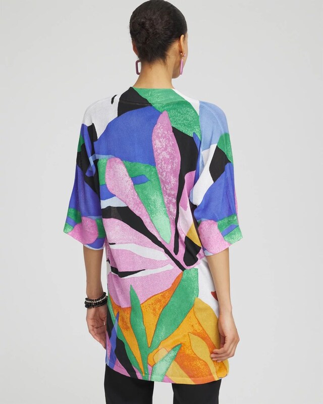 Summer Romance Tropical Midi Cardigan - image 3